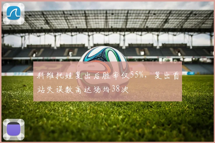 科维托娃复出后胜率仅55%，复出首站失误数高达场均38次